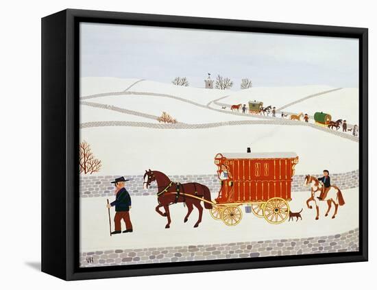 Gypsy Caravan-Vincent Haddelsey-Framed Premier Image Canvas