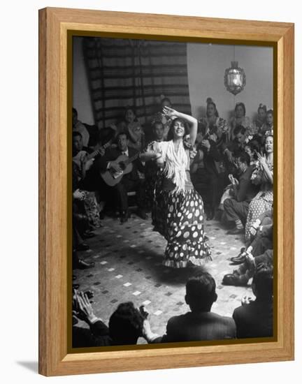 Gypsy Dancer Performing-Dmitri Kessel-Framed Premier Image Canvas