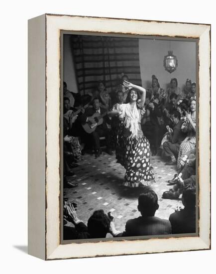 Gypsy Dancer Performing-Dmitri Kessel-Framed Premier Image Canvas