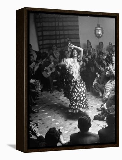Gypsy Dancer Performing-Dmitri Kessel-Framed Premier Image Canvas