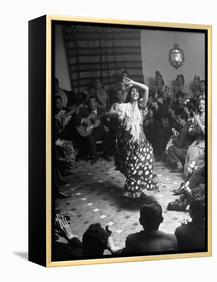 Gypsy Dancer Performing-Dmitri Kessel-Framed Premier Image Canvas