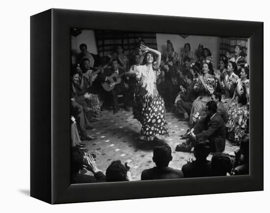 Gypsy Dancer Performing-Dmitri Kessel-Framed Premier Image Canvas