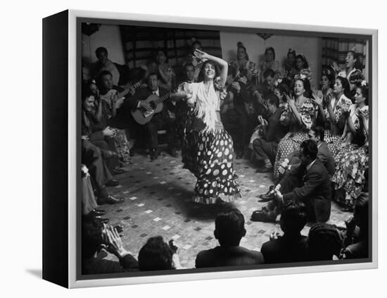 Gypsy Dancer Performing-Dmitri Kessel-Framed Premier Image Canvas