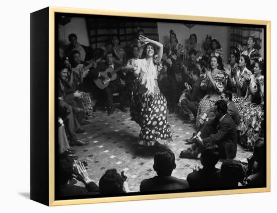 Gypsy Dancer Performing-Dmitri Kessel-Framed Premier Image Canvas