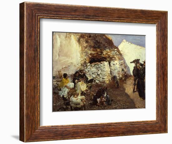 Gypsy Encampment, Granada, Spain, C.1912-13 (Oil on Canvas)-John Singer Sargent-Framed Giclee Print