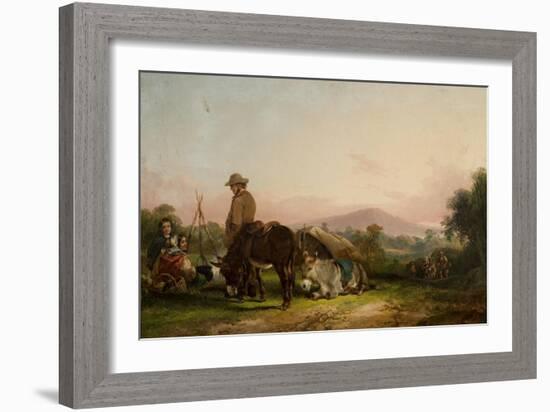 Gypsy Encampment-William Snr. Shayer-Framed Giclee Print