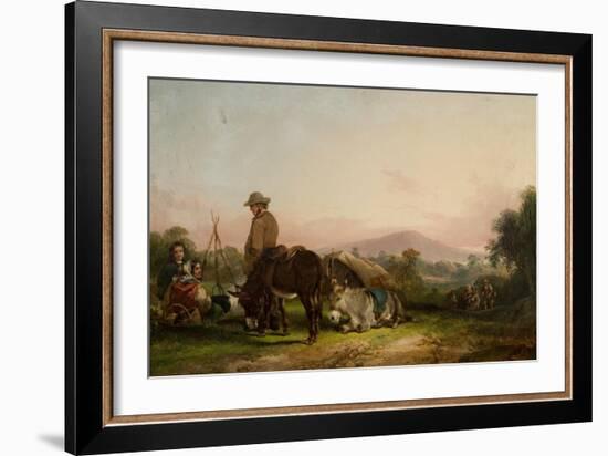 Gypsy Encampment-William Snr. Shayer-Framed Giclee Print