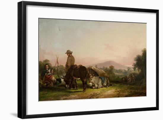 Gypsy Encampment-William Snr. Shayer-Framed Giclee Print