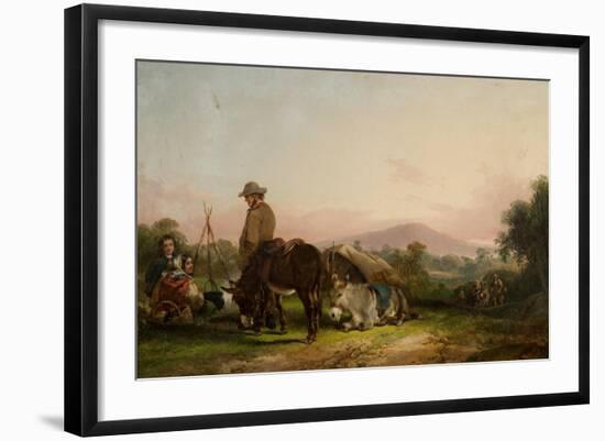 Gypsy Encampment-William Snr. Shayer-Framed Giclee Print