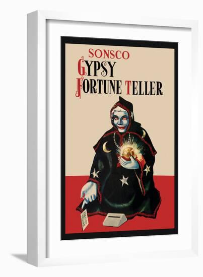 Gypsy Fortune Teller Bank-null-Framed Art Print