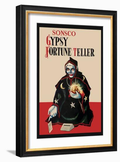 Gypsy Fortune Teller Bank-null-Framed Art Print