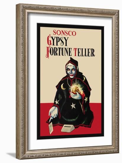 Gypsy Fortune Teller Bank-null-Framed Art Print