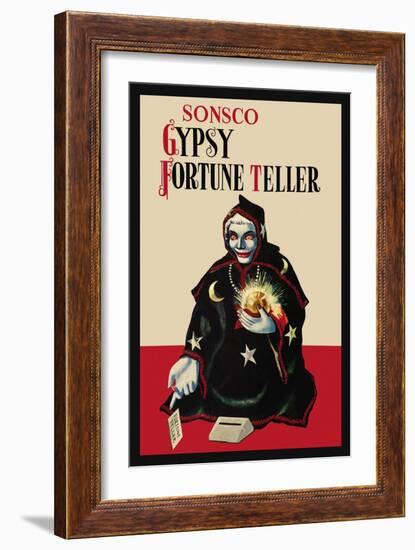 Gypsy Fortune Teller Bank-null-Framed Art Print