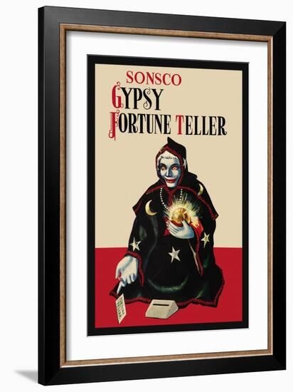 Gypsy Fortune Teller Bank-null-Framed Art Print