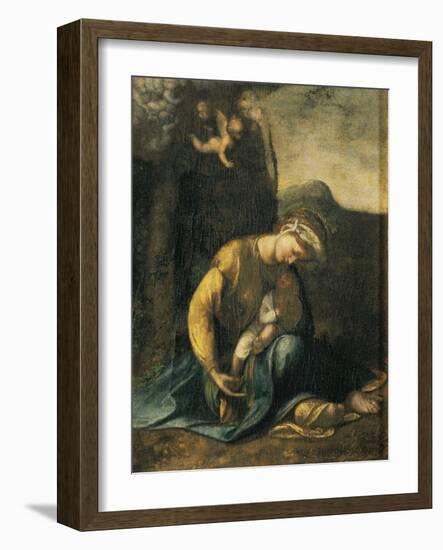 Gypsy Girl-Antonio Allegri Da Correggio-Framed Giclee Print