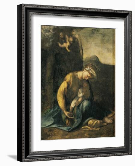 Gypsy Girl-Antonio Allegri Da Correggio-Framed Giclee Print