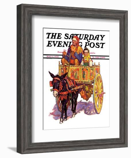 "Gypsy Wagon," Saturday Evening Post Cover, May 2, 1936-Henry Soulen-Framed Giclee Print