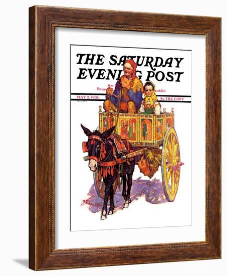 "Gypsy Wagon," Saturday Evening Post Cover, May 2, 1936-Henry Soulen-Framed Giclee Print