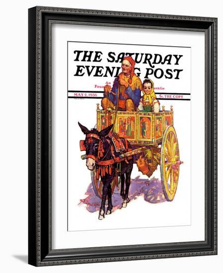 "Gypsy Wagon," Saturday Evening Post Cover, May 2, 1936-Henry Soulen-Framed Giclee Print