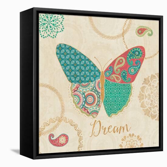 Gypsy Wings Bright III-Veronique Charron-Framed Stretched Canvas
