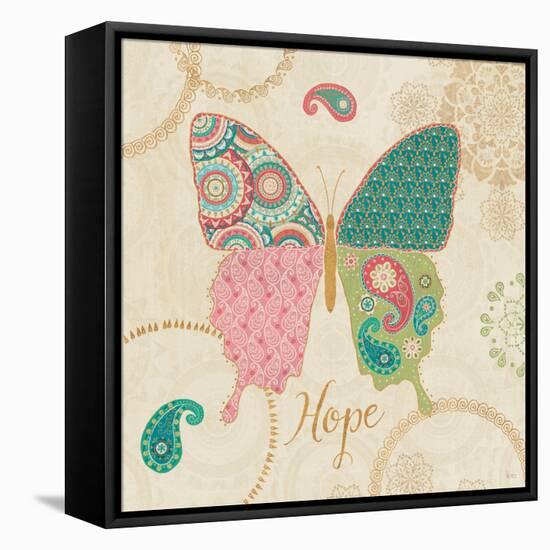 Gypsy Wings Bright IV-Veronique Charron-Framed Stretched Canvas