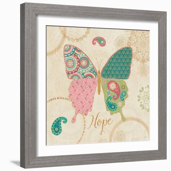 Gypsy Wings Bright IV-Veronique Charron-Framed Art Print