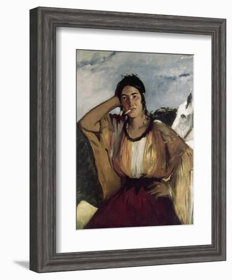 Gypsy with a Cigarette-Edouard Manet-Framed Giclee Print