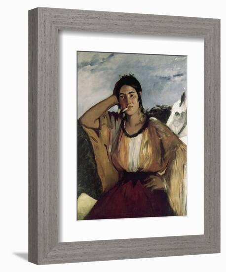 Gypsy with a Cigarette-Edouard Manet-Framed Giclee Print