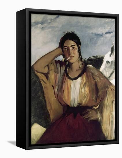 Gypsy with a Cigarette-Edouard Manet-Framed Premier Image Canvas