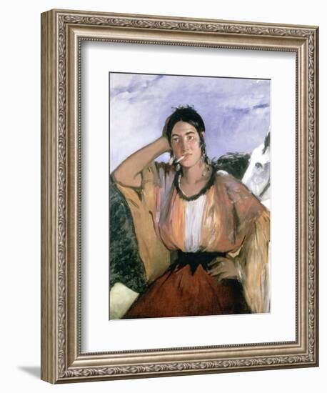 Gypsy with Cigarette, 1862-Edouard Manet-Framed Giclee Print