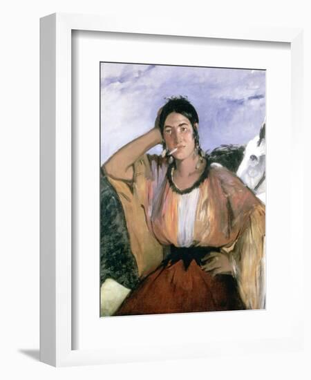 Gypsy with Cigarette, 1862-Edouard Manet-Framed Giclee Print