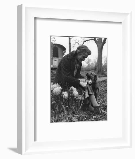 Gypsy woman with dog, 1960s-Tony Boxall-Framed Photographic Print