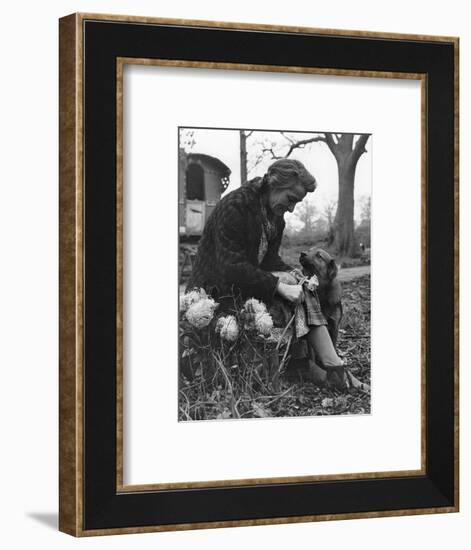 Gypsy woman with dog, 1960s-Tony Boxall-Framed Photographic Print