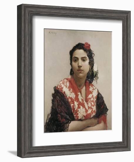 Gypsy Woman-Raimundo De Madrazo Y Garetta-Framed Art Print