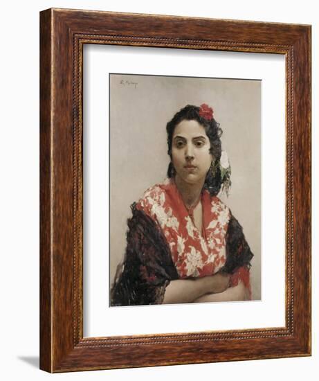 Gypsy Woman-Raimundo De Madrazo Y Garetta-Framed Art Print