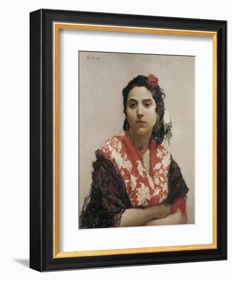 Gypsy Woman-Raimundo De Madrazo Y Garetta-Framed Art Print