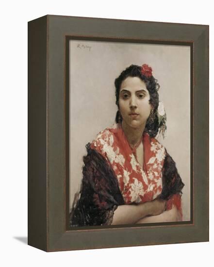 Gypsy Woman-Raimundo De Madrazo Y Garetta-Framed Stretched Canvas