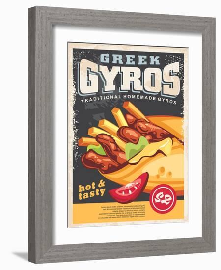 Gyros Poster Design-lukeruk-Framed Photographic Print