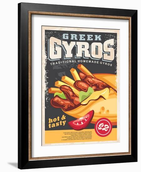 Gyros Poster Design-lukeruk-Framed Photographic Print