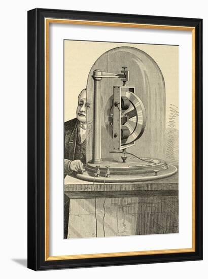 Gyroscope-Science Source-Framed Giclee Print