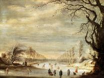 Winter Landscape, 17th Century-Gysbrecht Leytens-Giclee Print