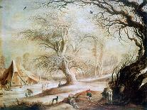 Winter Landscape, 17th Century-Gysbrecht Leytens-Giclee Print