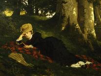 Reading Woman in Forest , 1875-Gyula Benczur-Giclee Print