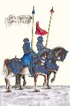 German Knights in Horseback in Procession-H. Burkmair-Art Print