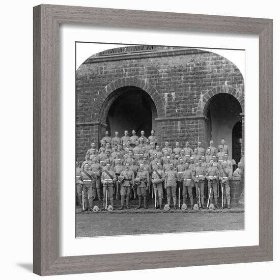 H Company, Royal Warwickshire Regiment, Belgaum, India, 1900s-Underwood & Underwood-Framed Giclee Print