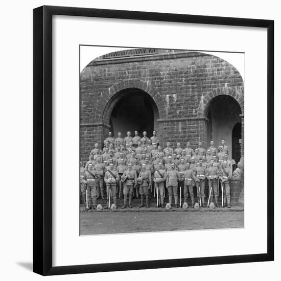 H Company, Royal Warwickshire Regiment, Belgaum, India, 1900s-Underwood & Underwood-Framed Giclee Print