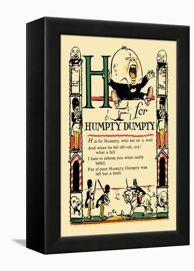 H for Humpty Dumpty-Tony Sarge-Framed Stretched Canvas