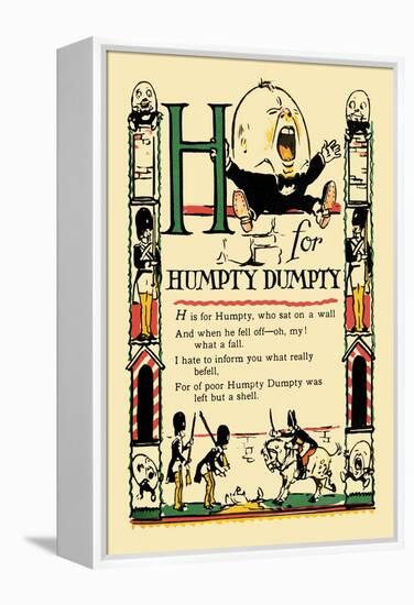 H for Humpty Dumpty-Tony Sarge-Framed Stretched Canvas