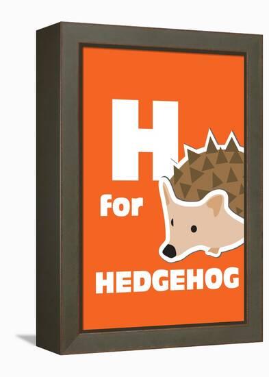 H For The Hedgehog, An Animal Alphabet For The Kids-Elizabeta Lexa-Framed Stretched Canvas