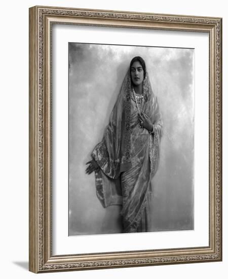 H.H. Rani Shri Amrit Kaur Sahib-James Lafayette-Framed Giclee Print